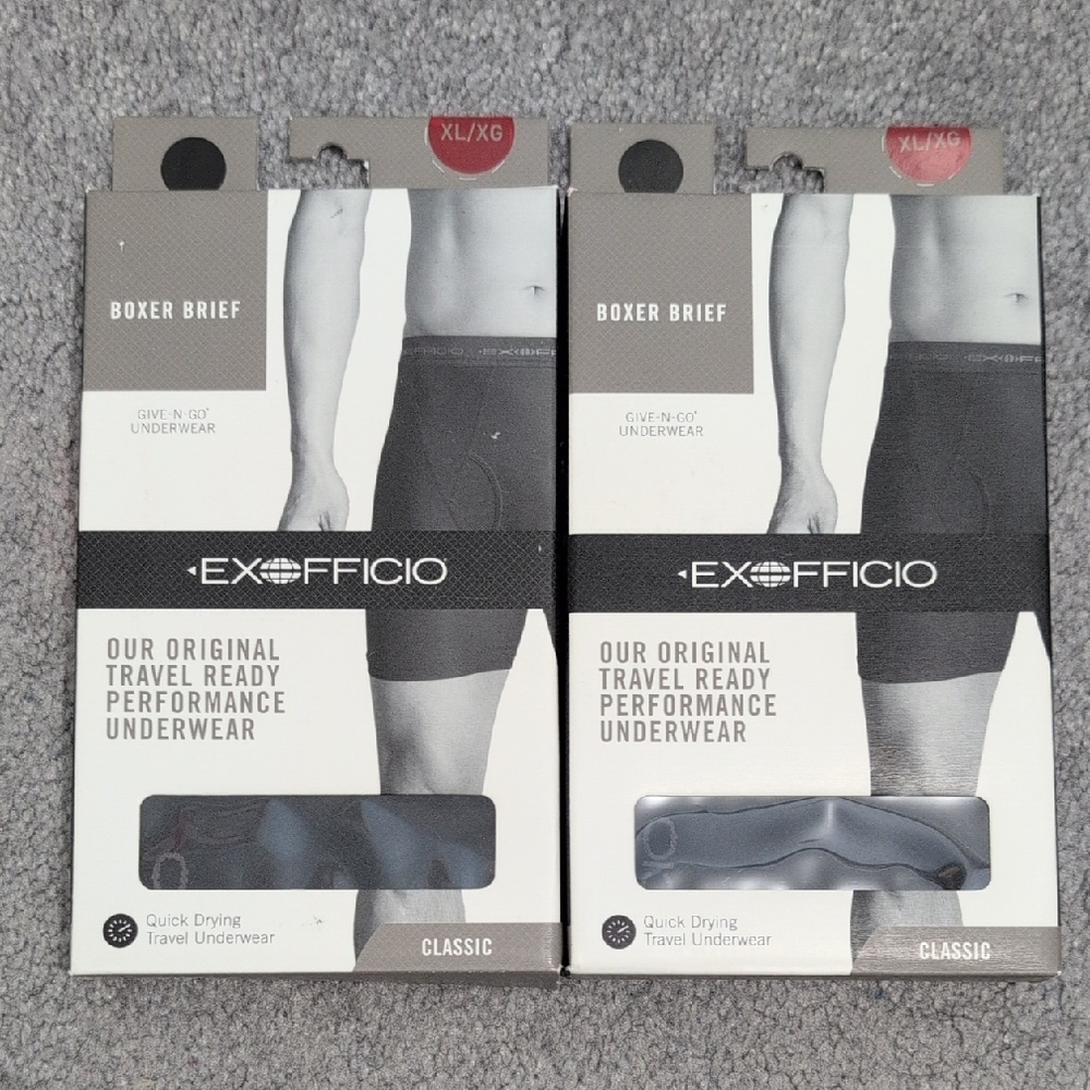 ExOfficio Original Travel Ready Performance Boxer Briefs Men's XL